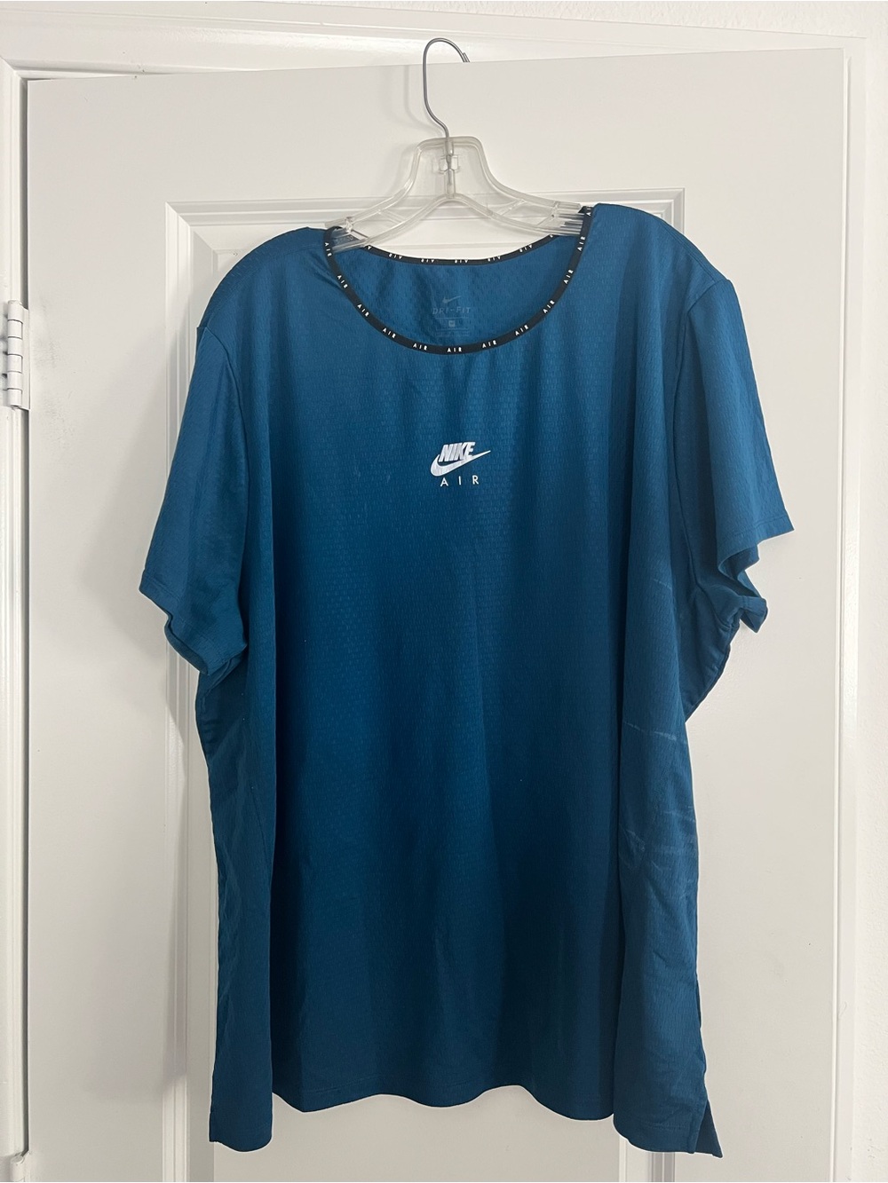 Nike Air Dri-FIT Blue Short Sleeve Running Workout Top